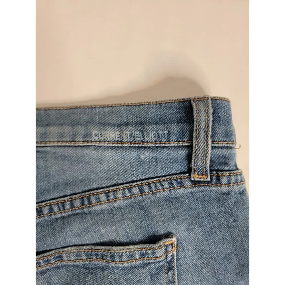 Current Elliot Jean Shorts 26 Jort Distressed High Rise Bermuda Beachy Women's